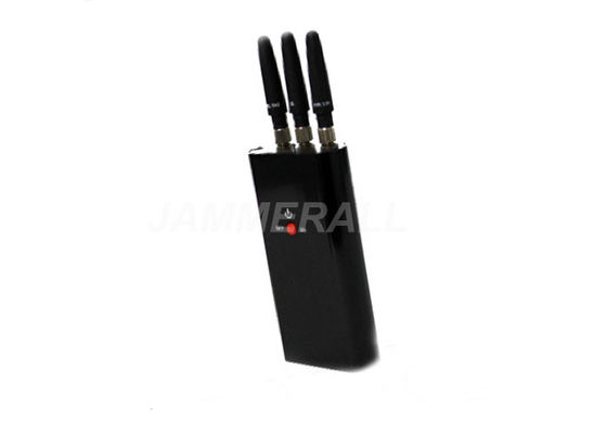 Qualität  3 Antennas Portable Cell Phone Jammer , Mini - Pocket Size Mobile Signal Jammer usine